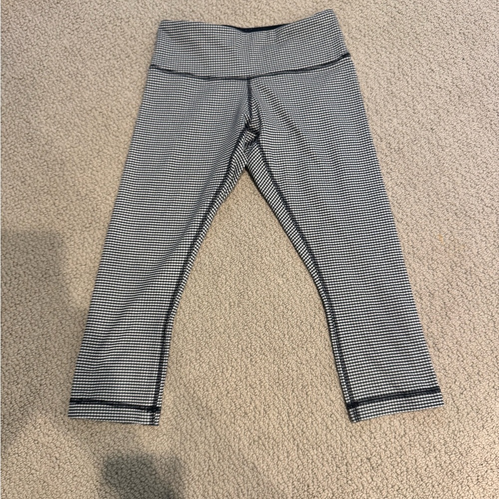 Lululemon Gingham Wunder Under Crop II - Picture 3 of 4